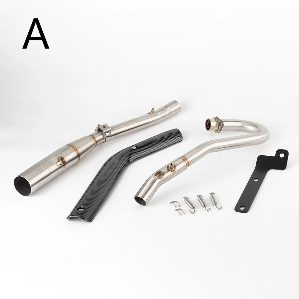 For Honda Cross Cub110 CC110 exhaust 2018 - 2023 Motorcycle Exhaust Escape full Systems Modify Cub110 Front  Pipe muffler - Image 4