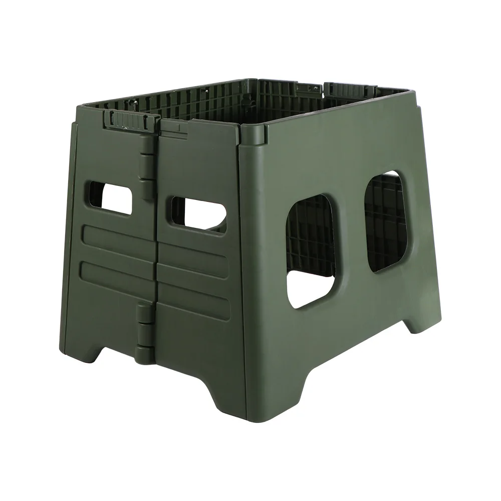 مرحاض PP محمول قابل للطي خفيف الوزن مع غطاء مرحاض للتخييم في الهواء الطلق يسهل حملها مرحاض شاحنة قابلة للطي متعدد الوظائف #2