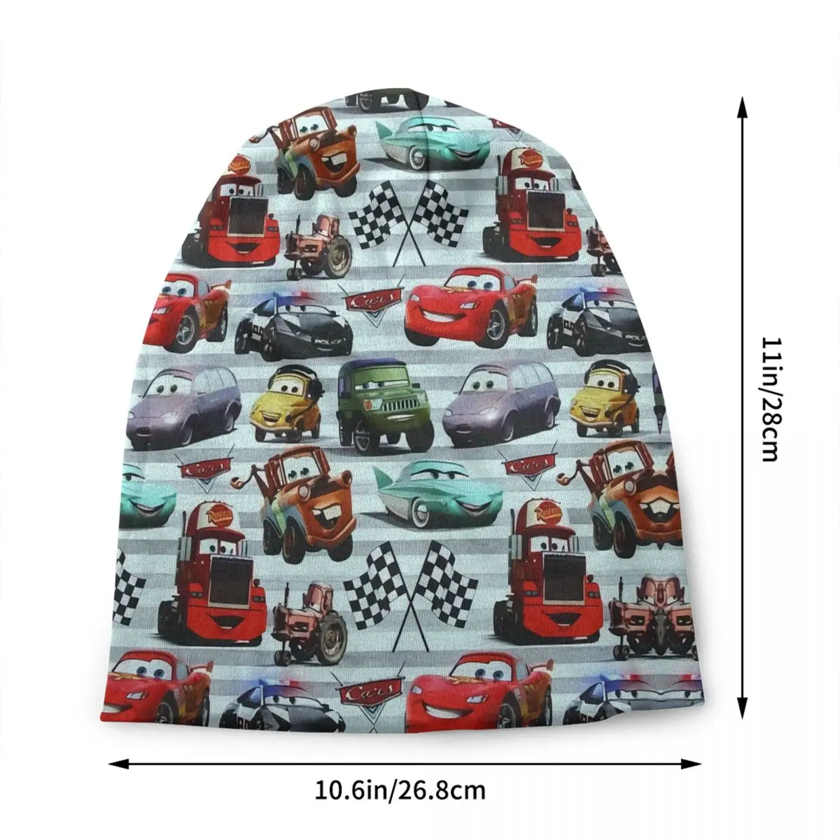 Lightning McQueen Car Race Skullies Beanies Caps Fashion Winter Warm Women Men Knitted Hat Adult Unisex Bonnet Hats