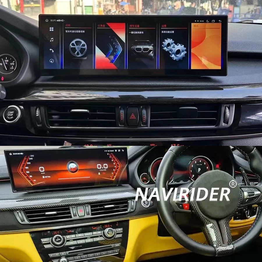 Player Multimedia Screen 14.9inch Android Auto Radio For Bmw X5 X6 F15 F16 NBT EVO 2014-2018 Carplay Car GPS Navigation Video