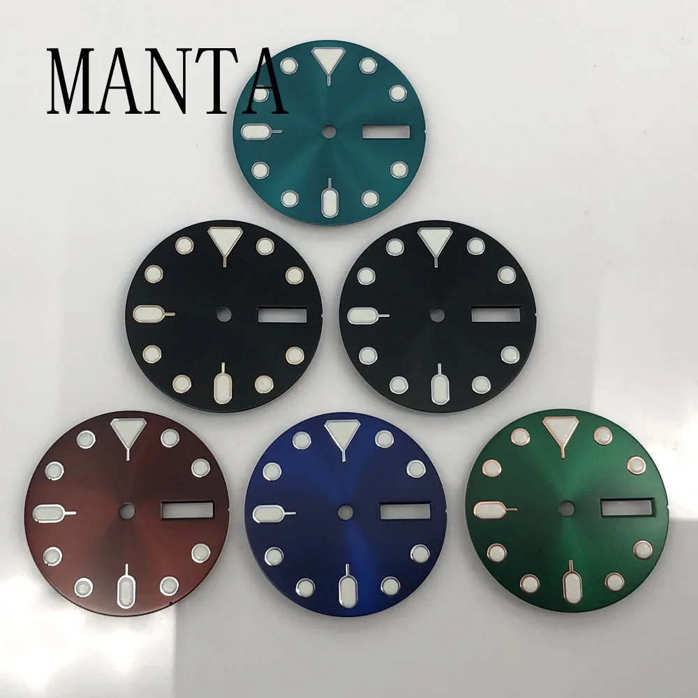 مانتا 28.5 ملم قرص معقم مضيء FitNH36 أجزاء ساعة حركة ميكانيكية أوتوماتيكية