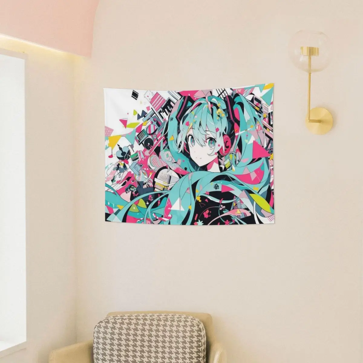 Hatsune Miku tapisserie pour dortoir tapisseries décoratives tenture murale décor pour salon