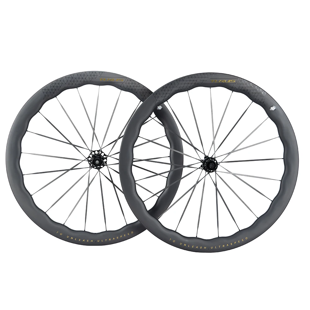 AliExpress TUKUS Ultralight 1375g Ratchet 54T Ceramic Bearings Carbon Spokes Wavy Wheels Racing Wheelset Road Bike Rim For Bicycle Upgrade