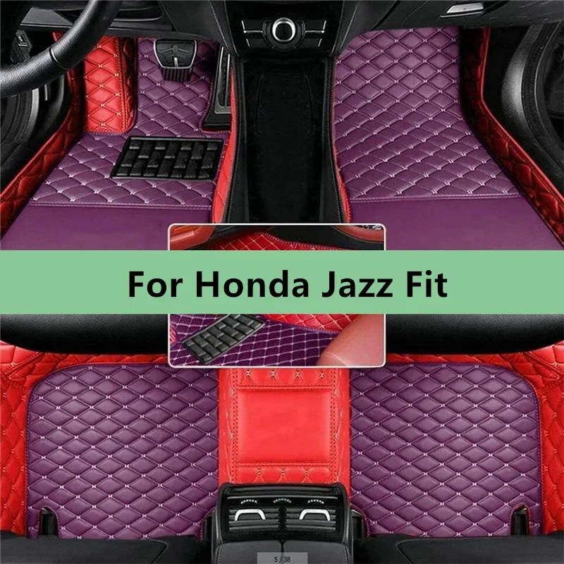 

Custom Car Floor Mats For Honda Jazz Fit 2020 2021 2022 2023 2024 Floor Mats for Car Men Women Car Accessories