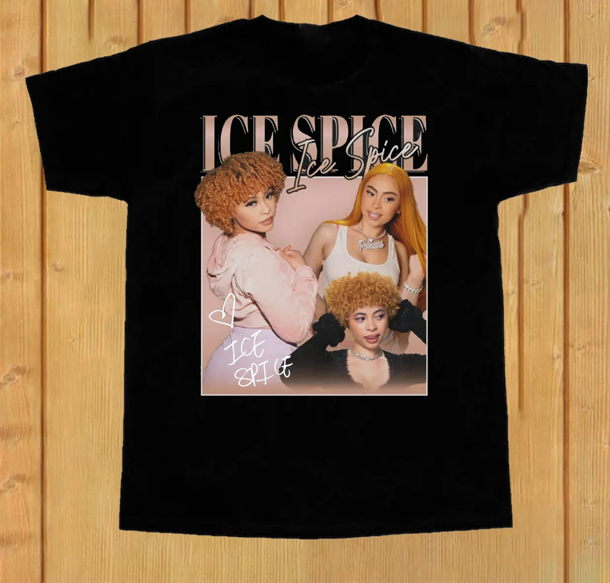 

Ice Spice Tour Signature Black Tee Unisex T-Shirt All Size