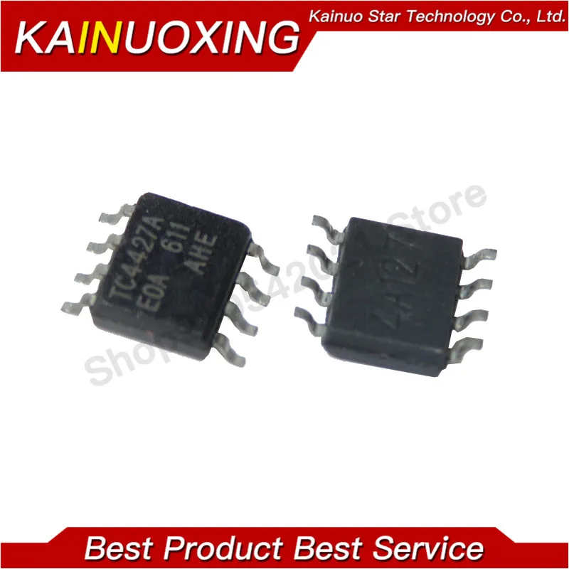 10 peças tc4427aoa sop-8 tc4427 sop tc4427a 1.5a chip de driver mosfet de potência dupla de alta velocidade