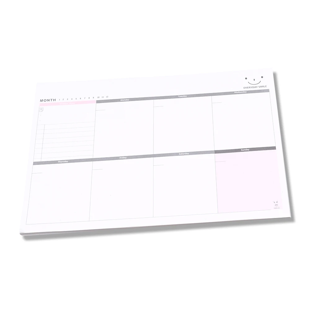 Imagem -03 - Planejadores Mensais Japoneses a4 Semana Memo Pad Tempo Agenda Orçamento Checklist to do Journal Notepad Papelaria Day Work Plano Caderno