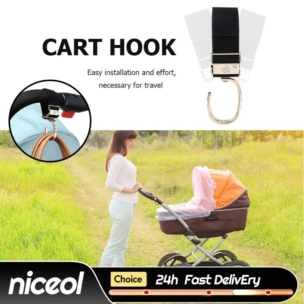 

Multipurpose Wear-resistant Stroller Hook Portable Hangers Aluminum Alloy Bags Hook Stroller Organizer Hanger Hooks