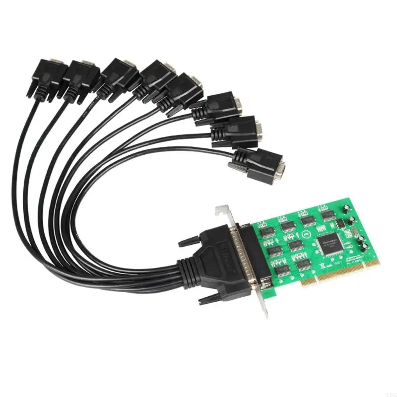 E65C Fine Connectivitys PCI to 8port RS232Serial Card for Multiple Serials Device