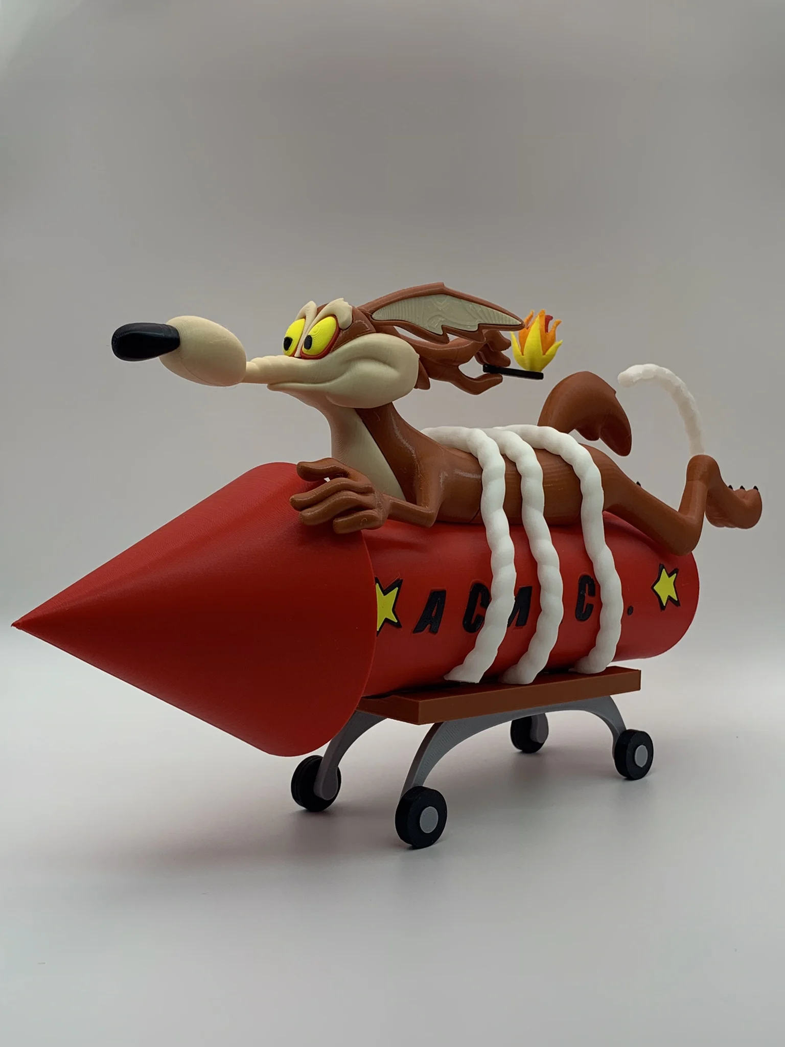 Warner Brothers Looney Tunes Way Wolf y BB Bird, personajes clásicos de dibujos animados, figuras coleccionables, obras de ...