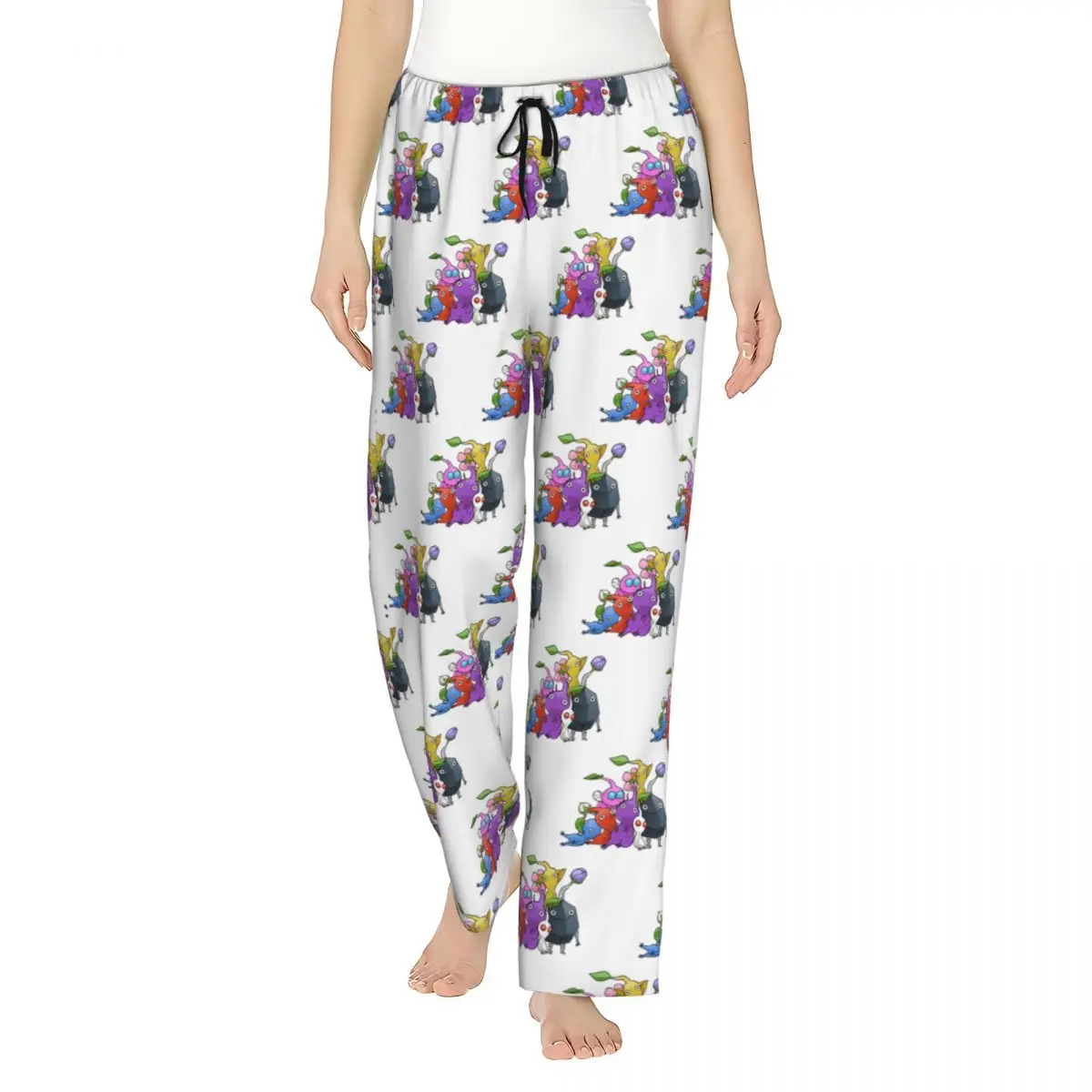 

Custom 170 Pikmin Ideas Game Art Women Pajama Pants Lounge Sleep Sleepwear Bottoms with Pockets