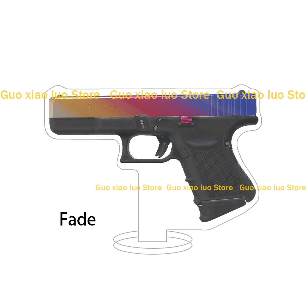 CS2 GO لعبة سلاح المسدسات الشفق غالاكسي كاندي أبل تتلاشى الذهب توف شينوبو الاكريليك حامل سطح المكتب زخرفة أنيمي الشكل هدية #4