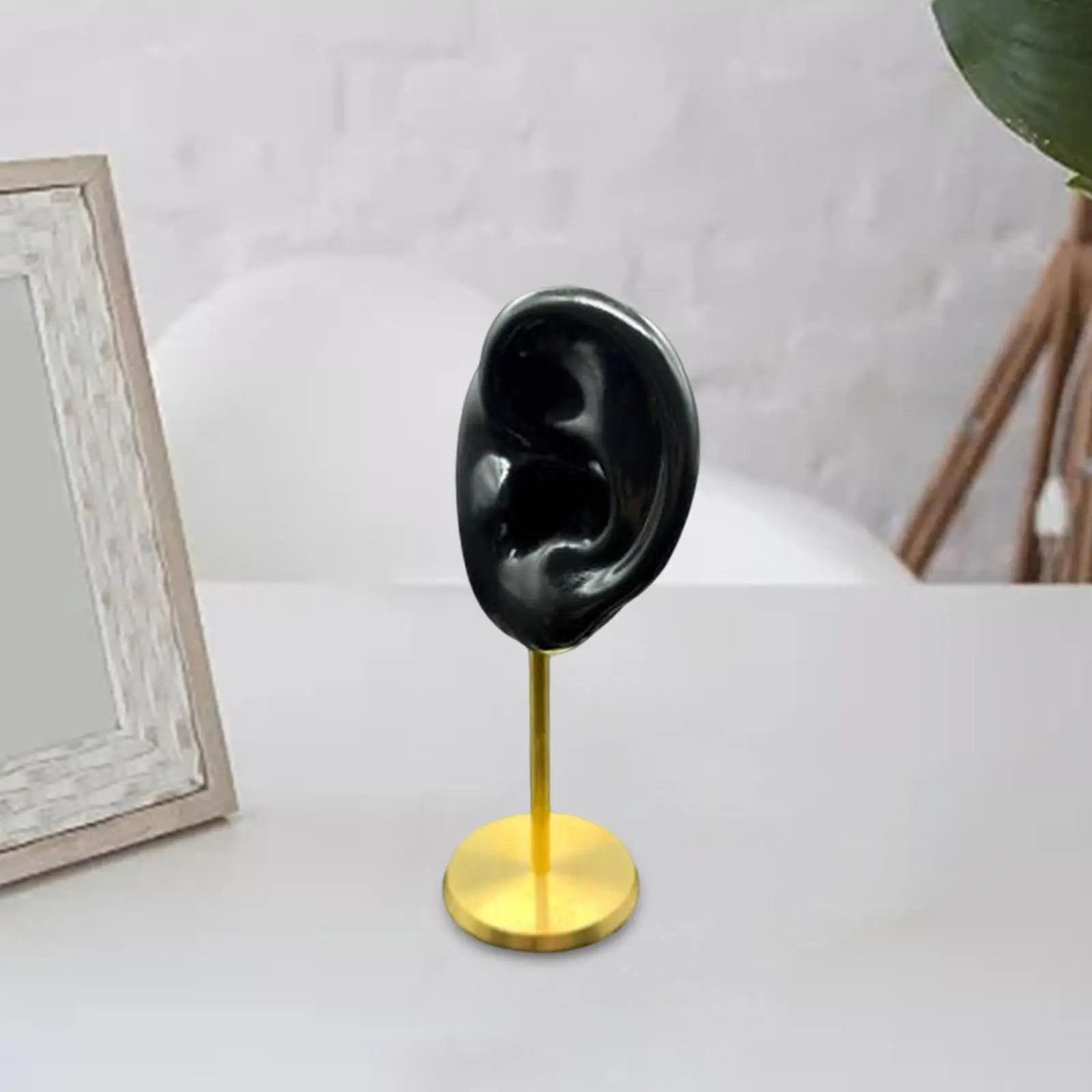 Earring Display Stand Ear Model Stud Holder with Base for Birthday Showcase