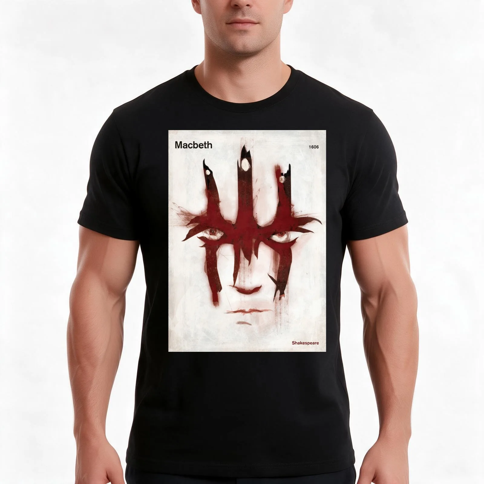 Macbeth - William Shakespeare Literary Art for Theatre Lovers T-Shirt Summer Casual Cotton Tee Oversized Streetwear Tops