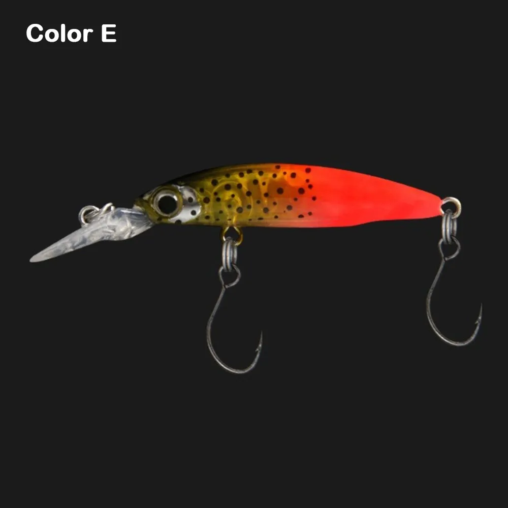 1.8 جرام 40 مللي متر غرق ببطء الصيد إغراء أسماك إغراء الصيد الطعم عيون ثلاثية الأبعاد الطعم الاصطناعي المتذبذب باس صيد السمك
