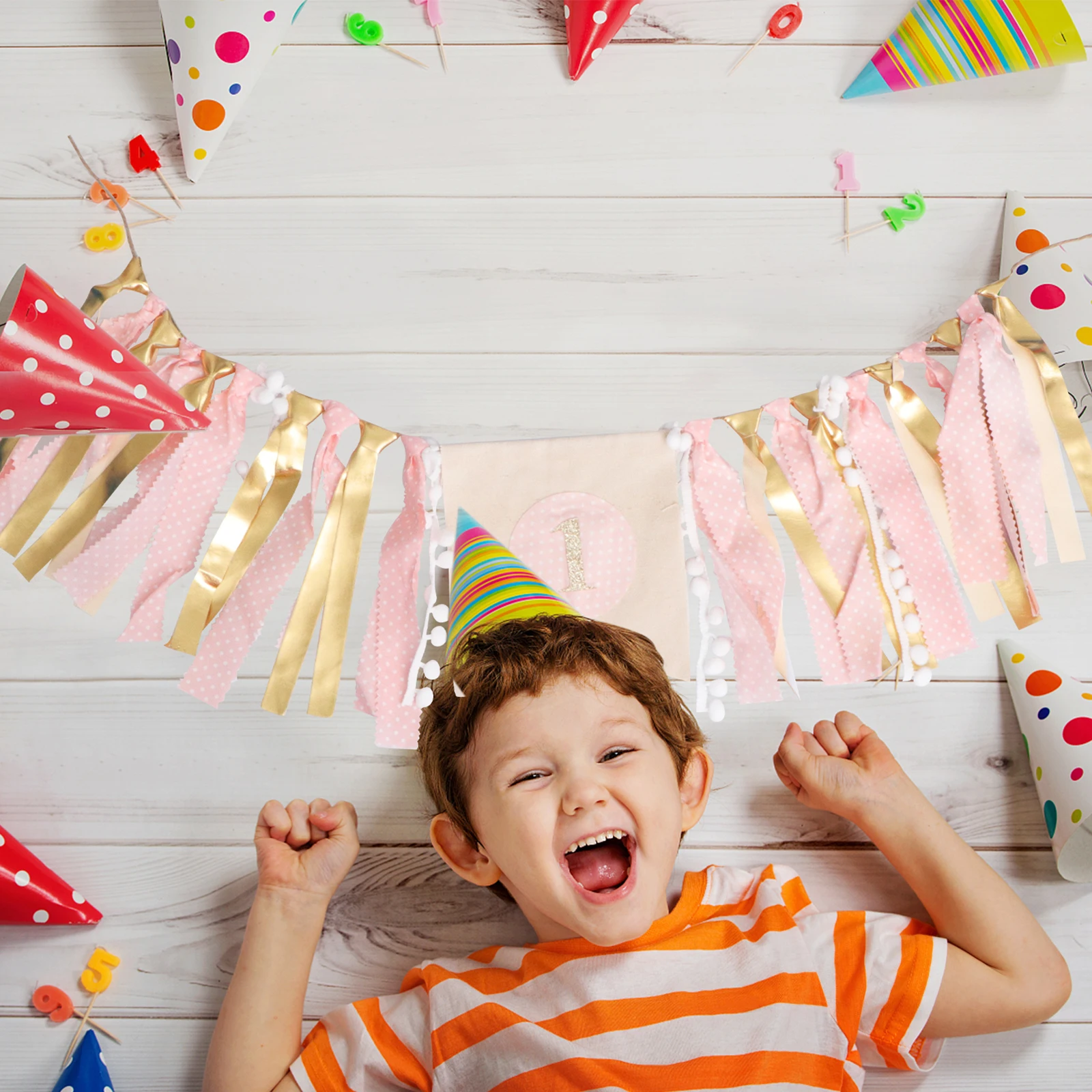 

Creative String Flag Dining Chair Banner Birthday Party Decoration Themed Bunting Set Colorful Hanging Banner Background Wall