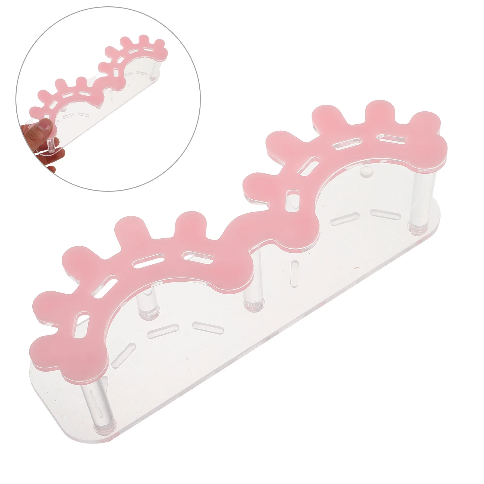 

8 Slot Acrylic Eyelash Tweezer Holder Stand Lash Extension Tool Organizer for Salon Or Personal Use Makeup Station Display Rack