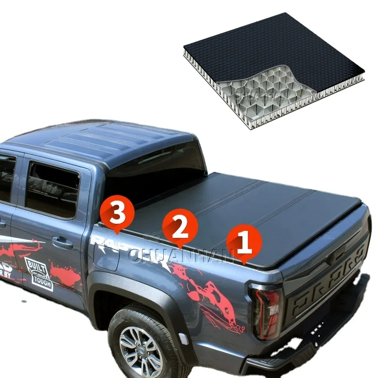 

Benext Pickup Hard Folding Tonneau Cover Tri-fold Tonneau Covers Truck Bed Covers for Great Wall Feng Jun 7 STEED 5 HOVER H6