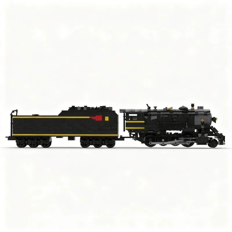 NEW 1114PCS MOC Railway Train Wetsern Maryland 734 Model Collectible Display DIY Creative Building Blocks Gift Decoration Set
