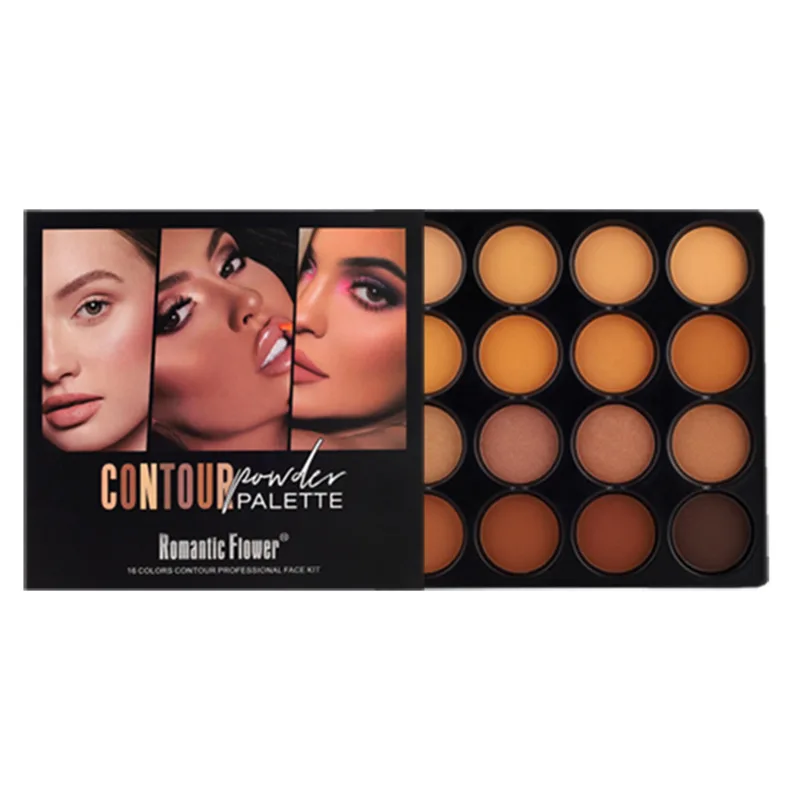 Paleta de contorno de Color café, maquillaje de 12 colores, sombra de ojos mate de larga duración, resaltadores faciales, maquillaje en polvo para contorno, cosméticos