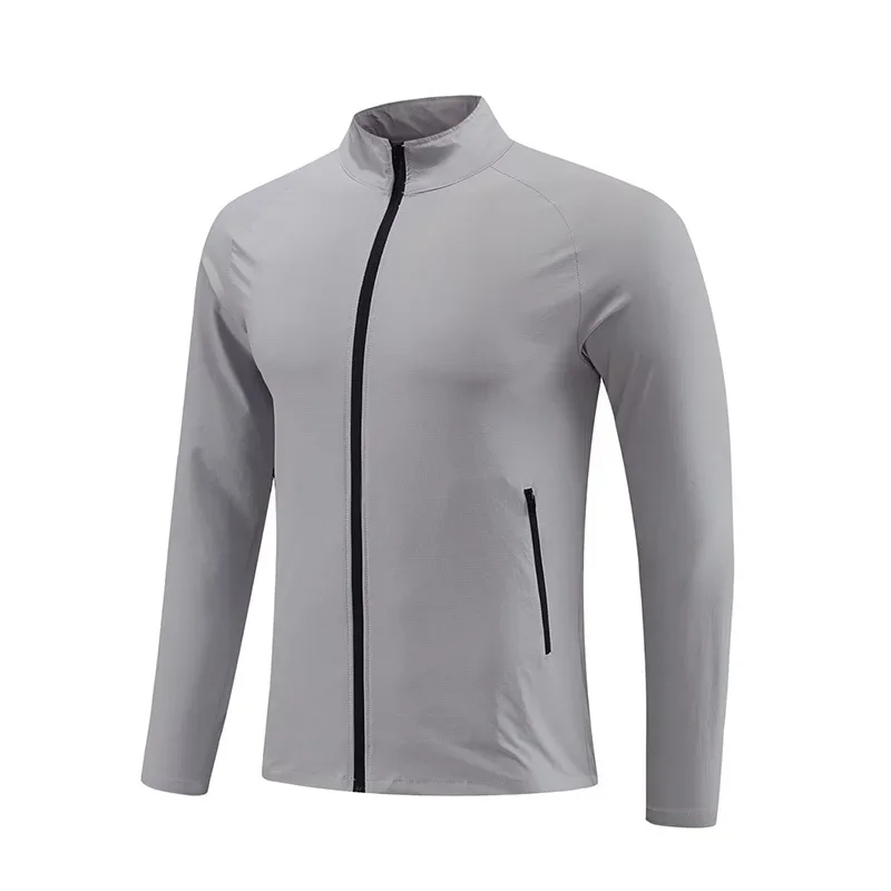 Men Sports Gym Fitness Top Running Training Clothes Round Neck Quick-drying Breathable Sweatshirt Autumn Outdoor Jogging Jackets