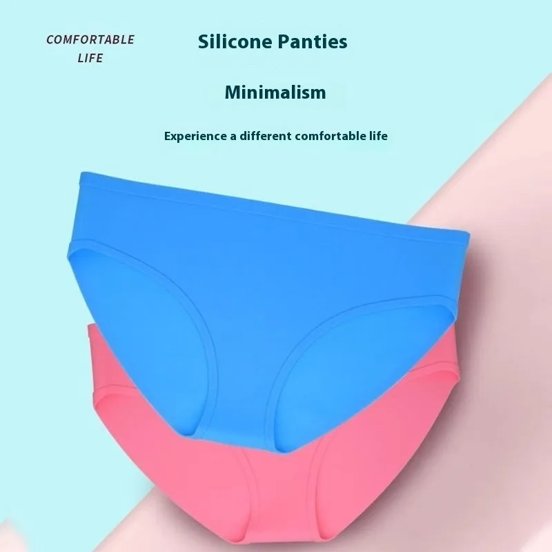 Silicone Swimming Shorts Women Bikini Beach Brief Waterproof Trunks Spring Bathing Safe Swimwear High Elastic Private Protection
