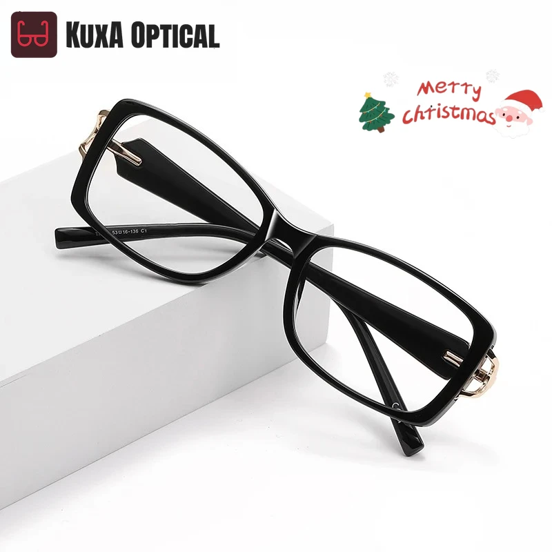 

KUXA, новый стиль, персонализированные квадратные модные дизайнерские женские очки с защитой от синего света, персонализируемые очки по рецепту LS201