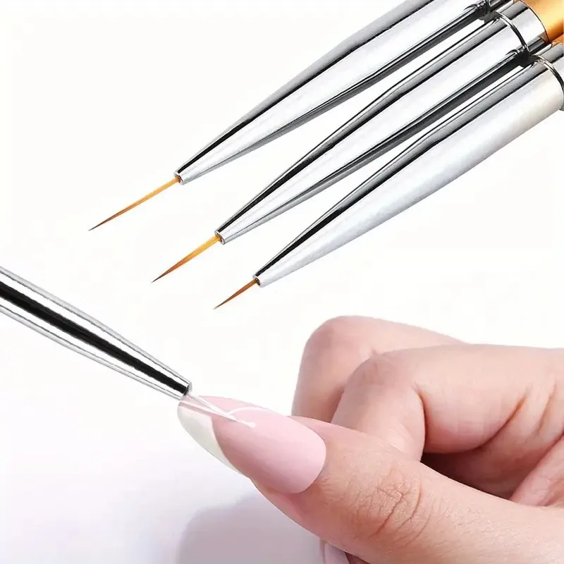Nail art color drawing brush, nail glue extension brush eyeliner brush set, French stripe nail eyeliner brush, nail brush
