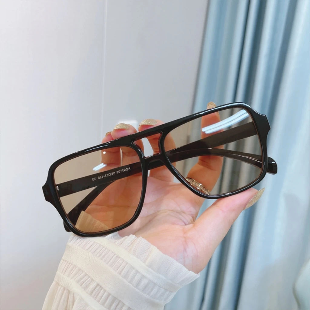 

Vintage Women Square Sunglasses Men Retro Fashion UV400 Sun Glasses Luxury Designer Ocean Lenses Summer Eyewear for Female