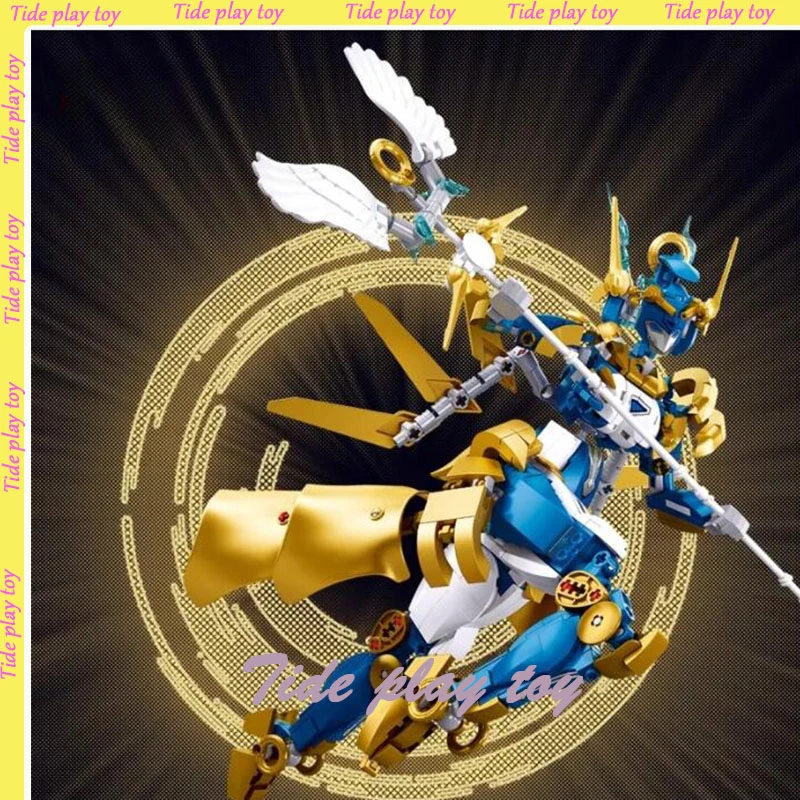 Diaochan Guan Yu New Three Kingdoms Wolverine Robot Block Mecha Model Children's Educational Assembled Toys Boys Holiday Gift