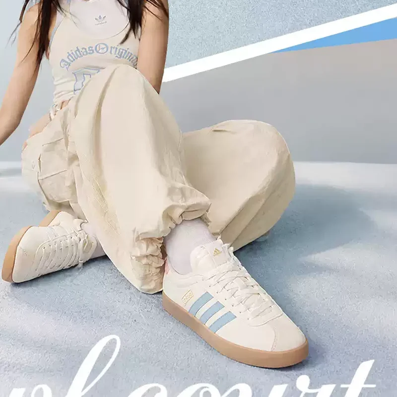autenticas-zapatillas-de-skate-de-cana-baja-gold-label-ih4021-blancas-y-azul-claro-de-cuero-con-tres-rayas-y-suela-de-goma-unisex-casuales