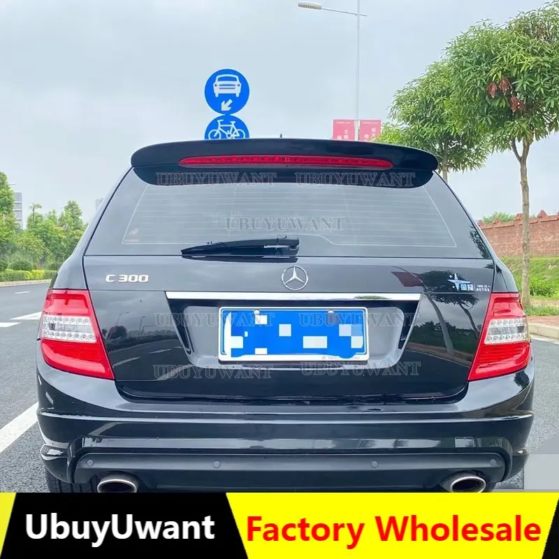 

For W204 Mercedes Benz W204 C200 C300 C63 2010-2014 Estate / Wagon High Quality Carbon Fiber Roof Spoiler Car Rear Wing Spoiler