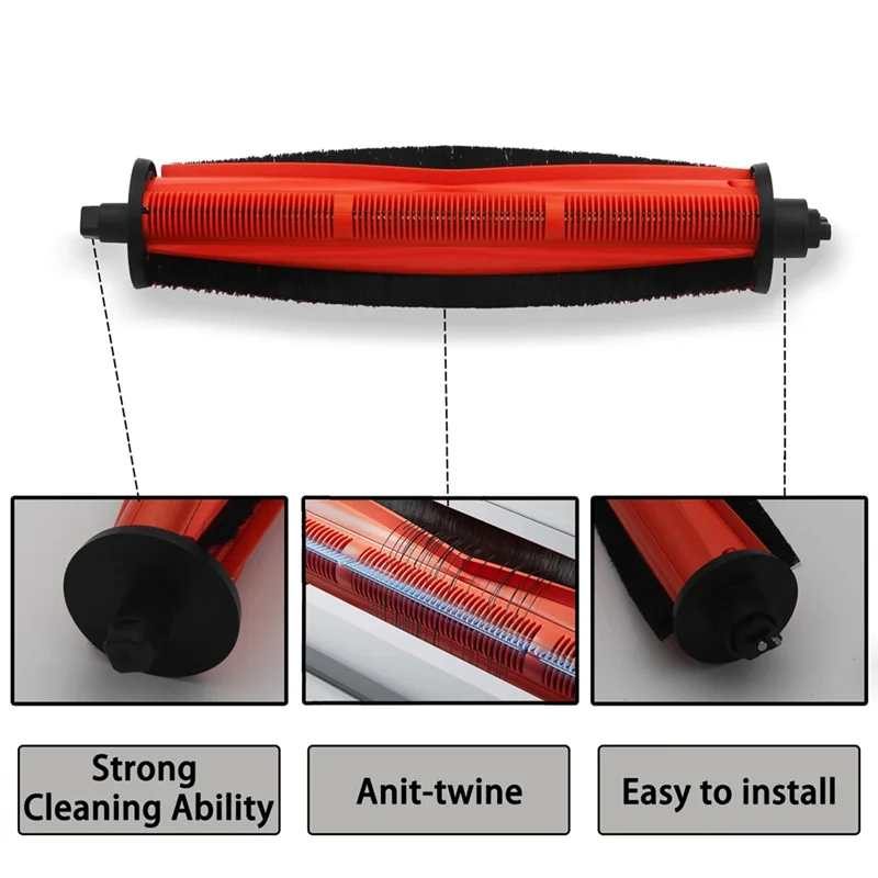 KEOL-Spazzola per capelli a rullo anti-groviglio per XIAOMI per Mijia X20+ /X20 Plus/M40/B116CN/S20+ /M30S/Omni 1S Robot aspirapolvere