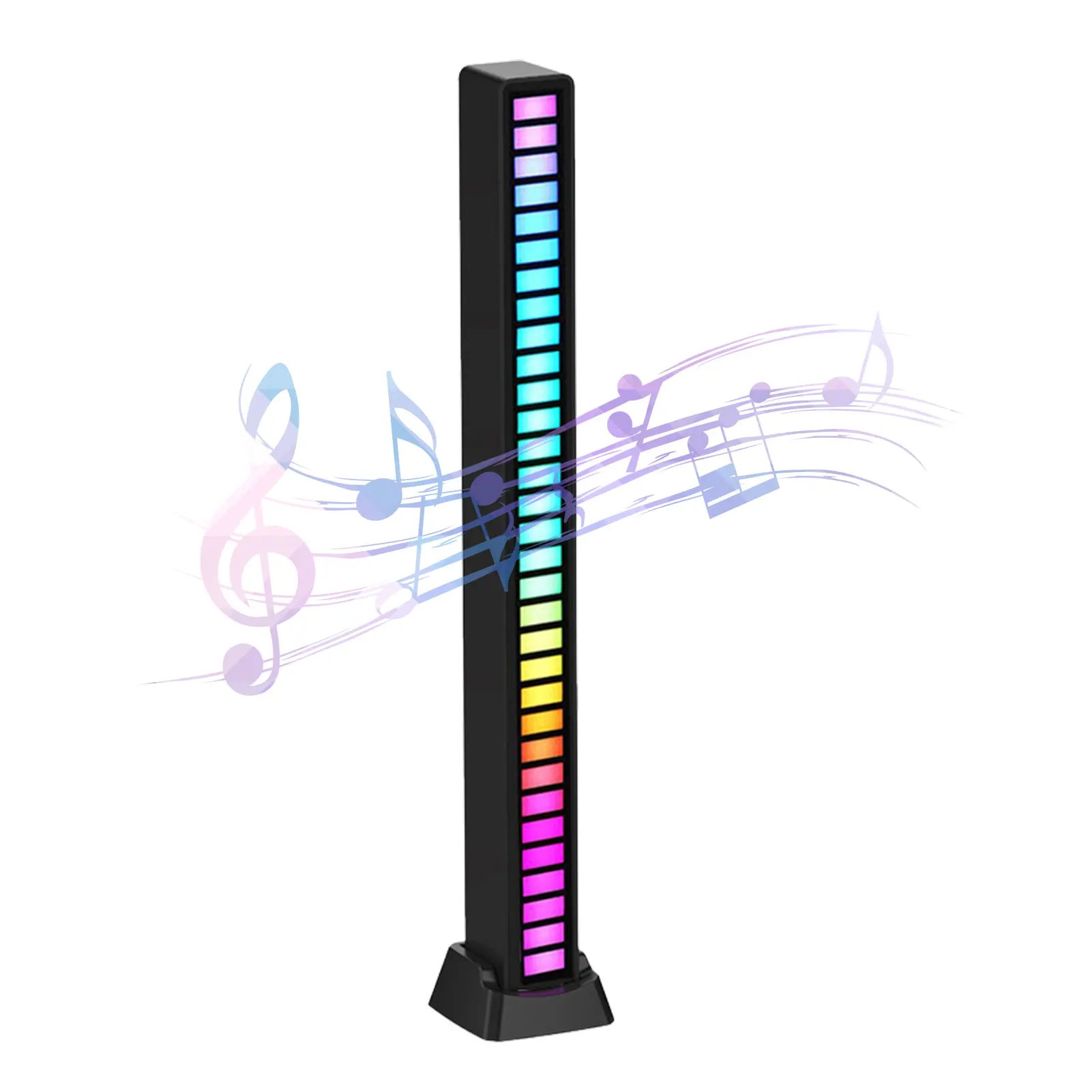 RGB Rechargeable Sound Control Light Voice Activated Pickup RGB Led Light Relaxing Smart Light Built-in Microphone APP Control