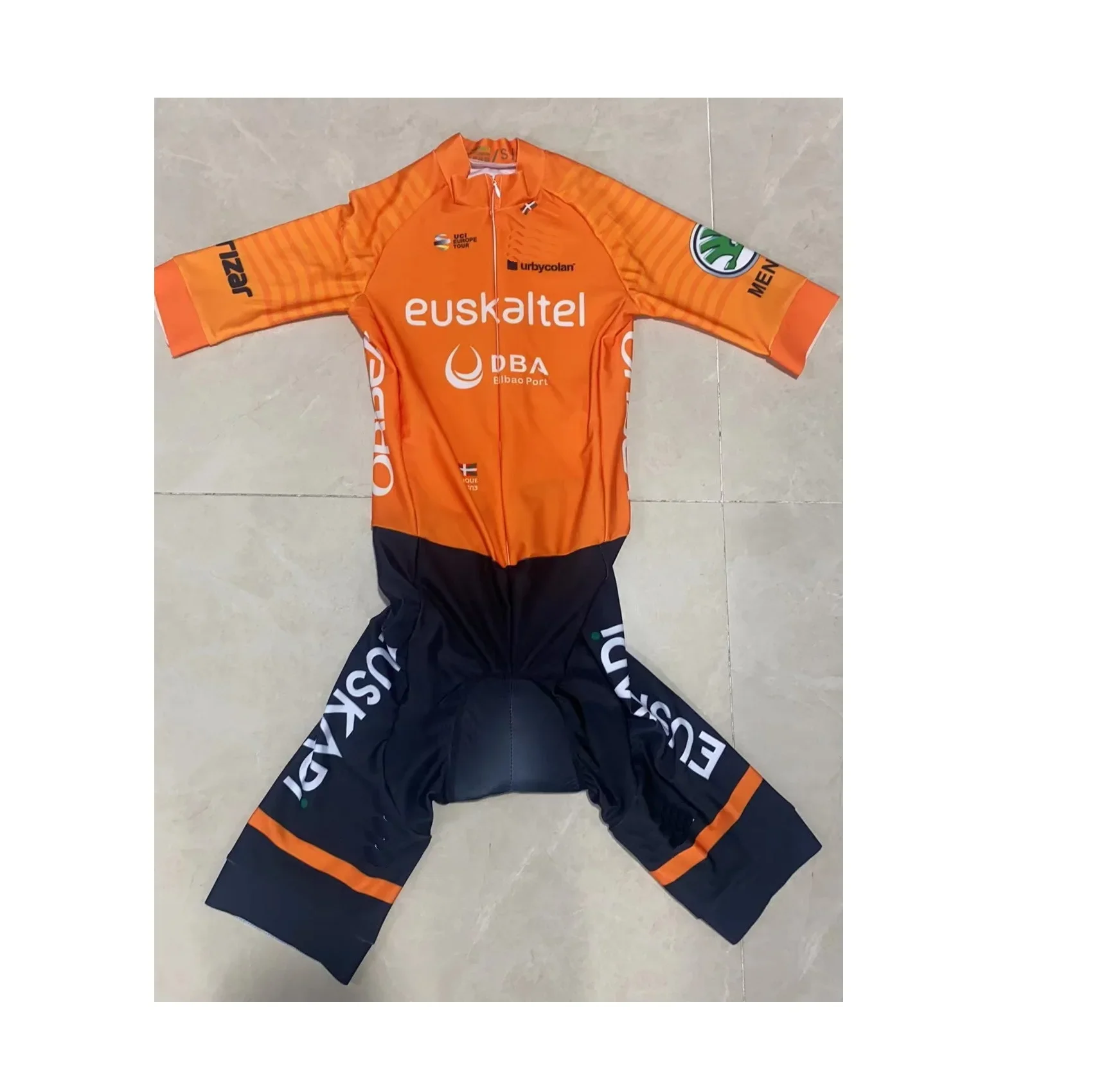 LASER CUT Skinsuit EUSKALTEL DBA TEAM Bodysuit SHORT Cycling Jersey Bike Bicycle Clothing Maillot Ropa Ciclismo