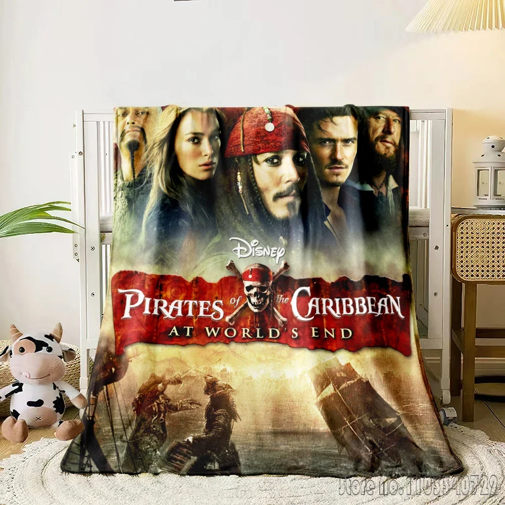 Pirates of the Caribbean 3D Printed Home Cute Kids Blanket Throw for Bed Sofa Decor Fleece Nap Blankets Boys Girls Children Gift