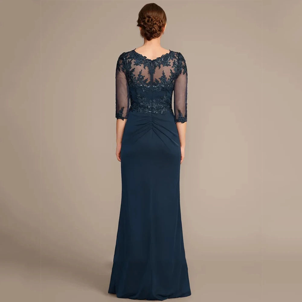 فساتين أم العروس الرائعة على الشاطئ فساتين حفلات الزفاف سحاب خلفي 3/4 كم جديد 2025 فيستدو دي مخصص