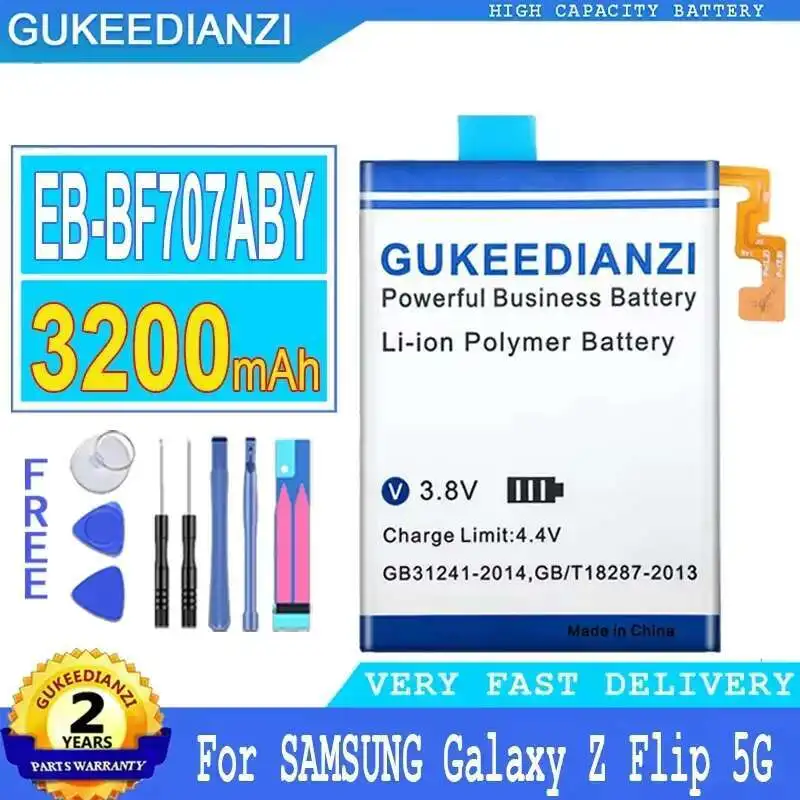 

Mobile Phone Battery 3200Mah For Samsung Galaxy Z Flip 5G EB-BF707ABY Reliable Replacement