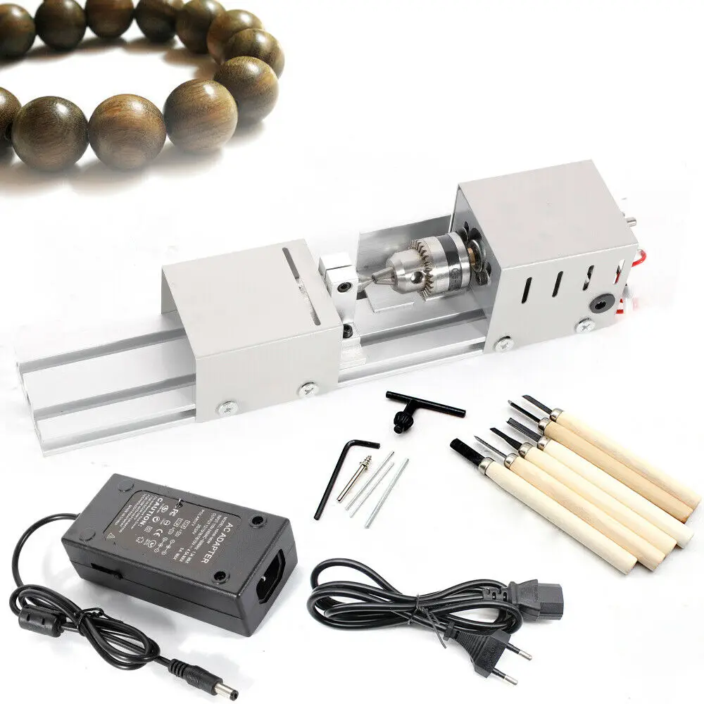 دليل النجارة الخشب مصغرة مخرطة الخرز آلة تلميع أداة 100 واط 110 فولت #3