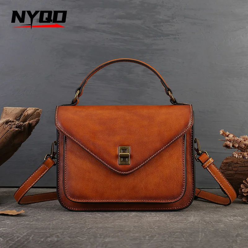 

2025 Trend Genuine Leather Crossbody Bags for Women Luxury Designer Shoulder Bag Square Shape Purses and Handbags