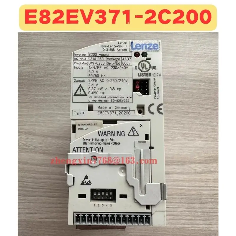 Used Frequency Converter E82EV371-2C200 E82EV371 2C200 Normal Function Tested OK