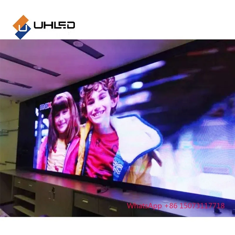 Display a LED per interni UHLED con passo pixel fine P1.25 P1.5 P1.6 P1.86 P2 P2.5 Schermo video a parete a LED Schermo a LED ad alta luminosità per interni