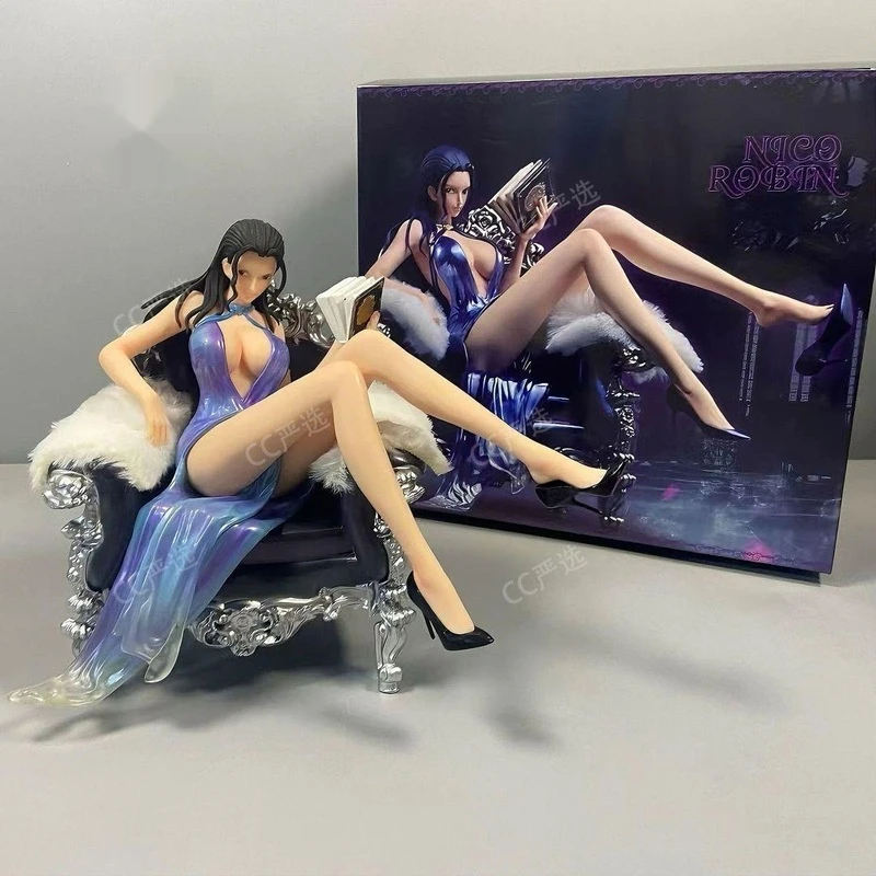 

One Piece Thuggish Series PVC Action Figure - Sofa Shape Nicole Robin Collectible Model Figurine Decorative Toy Gift for Fans