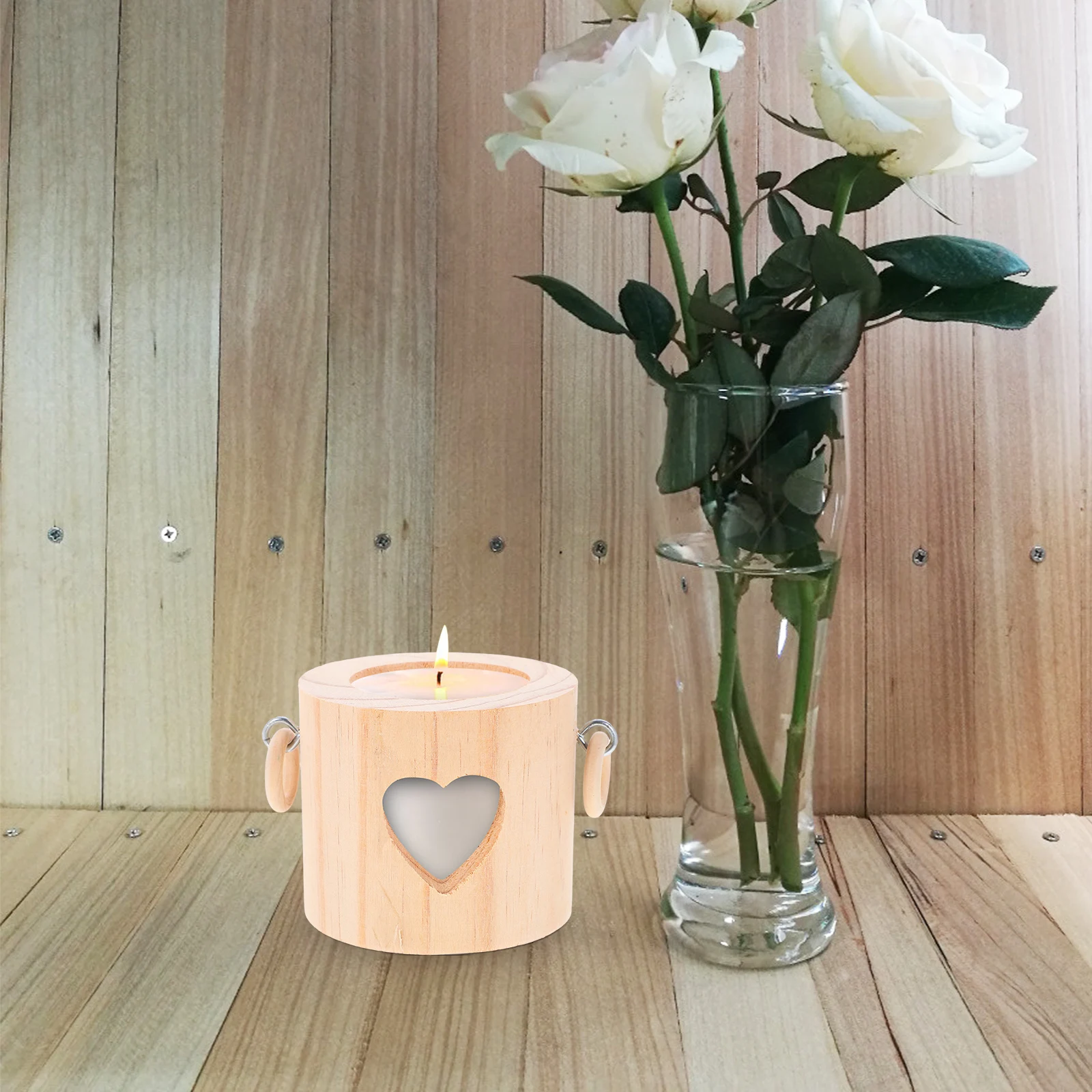 

Creative Wooden Holder For Tealight Rustic Table Centerpiece Home Decor Wood Tealight Holder Handmade Candlestick Natural