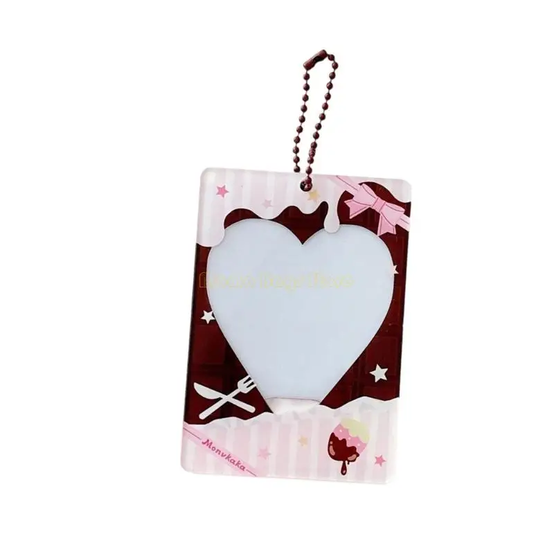 X90D Event Catching Chocolate Mini Card Protector Praktische Acryl -KPOP -Zubehör
