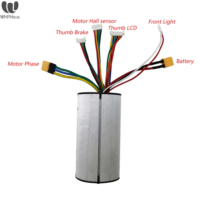 12A 24V/36V 250W/350W Folding Scooter Controller Display 5.5 Inch Carbon Fiber Bike Scooter Controller Accelerator Accessories