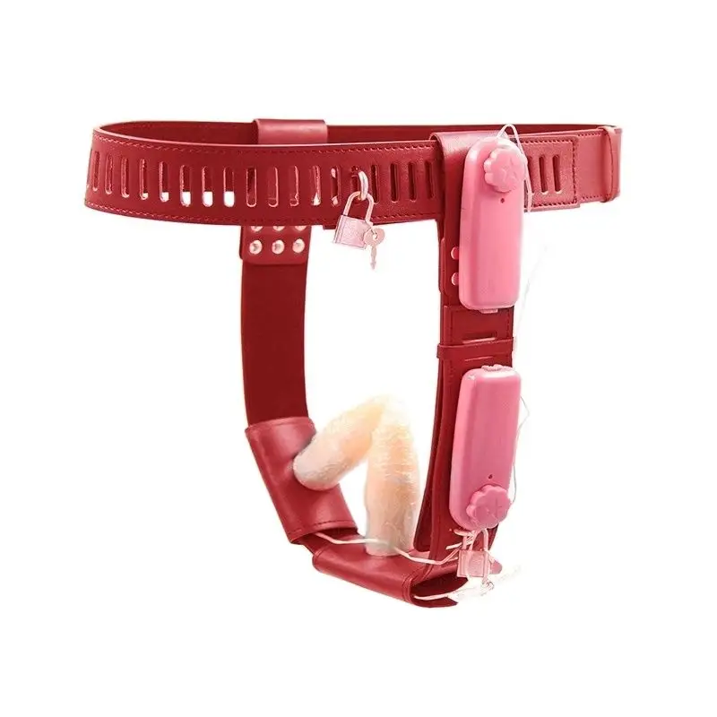 Women Chastity Belt with Penis Dildo Butt Anal Plug bdsm Bondage Strap On Erotic Urethral Lock Sex Toys for Women Adult SM 18+