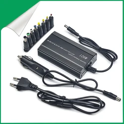 Multifunctiona Laptop Power Supply Car Charger Adapter Computer Adaptor 120W Adjustable Voltage for HP ASUS LENOVO ACER IBM