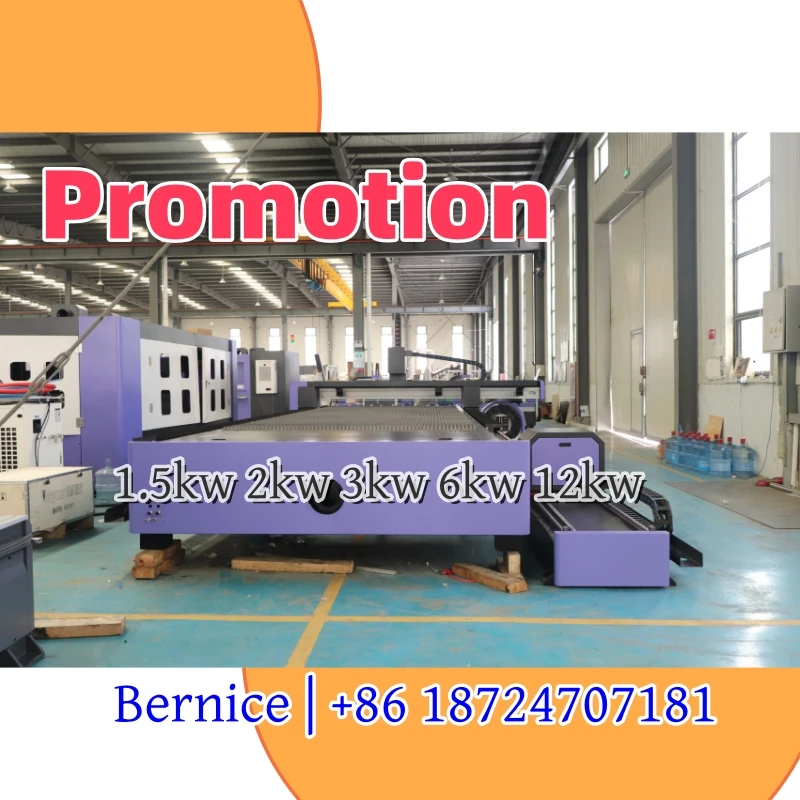 2025 Factory Supply Fiber Laser Cutting Machine with Raycus MAX JPT Laser Source 3kw 6kw 12kw Laser Cutter with Rotary Axis