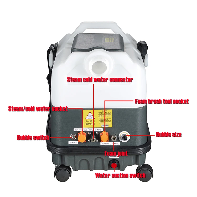 CP-9SP Professional Carpet Cleaning Equipment for Car Seat Detailing Upholstery With Top Storage Tools